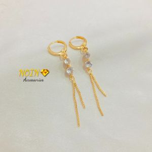 Anting Jurai Wanita Mutiara Aksesoris Lapis Emas L21A