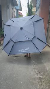 Ô dù câu cá HAIXIANG 2 tầng Ô 2m4 hình bát giác chống tia UV cao cấp