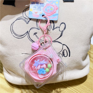 Creative Mini Fishing Machine Keychain Fun Gift Friend Student Backpack Decoration Cute Healing Pattern Plastic Hardware Material