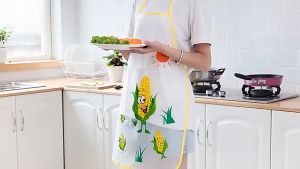 Celemek Karakter Anti Minyak Apron Masak Celemek Plastik Waterproof