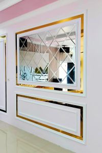 75 x 175 cm tebal 3 mm bevel 1 cm KACA CERMIN BEVEL ASLI 100%