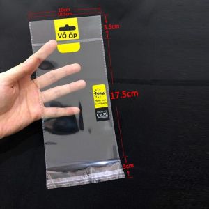 500 Chiếc Túi Đóng Gói OPP Trong Suốt Tự Dính Dùng Cho Bao Da Điện Thoại PC TPU Bao Bì Nhựa Trung Tính Cho Hộp Điện Thoại Di Động