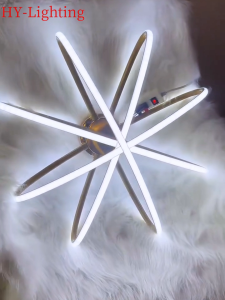 Lampu Plafon LED 3 Warna - Lampu Ruang Tamu Modern Lampu Makan Gaya Nordik & Lampu Kamar Mewah Desain Emas Elegan Lampu