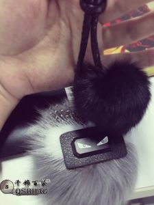 New Ladies Bag Charm Mini Monster Ball Tassel Cute Fox Fur Keychain Mink Fur Hanging Decoration Fashionable Accessory