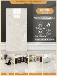 O Margo | Thick Wear-Resistant Waterproof Anti-Slip Self-Adhesive Tile and Marble Look Floor Covering