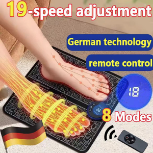 German Technology EMS Foot Massage Pad Relief Fatigue Micro Current Pulse Physiotherapy Massage Mat