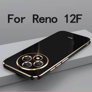 For Reno 12F case cover for Oppo Reno 12F 5g soft TPU anti-fingerprint camera protection case cover