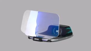 RYSJM | C3 Navigation HUD Speedometer Mirror OBD2+GPS Dual Mode OBD2 Head Up Display GPS HUD Digital MPH KMH Water&Oil Temp RPM Voltage