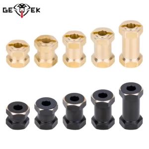 Bộ Chuyển Đổi Bánh Xe Lục Giác Bằng Đồng Thau 4 Chiếc Loại Mở Rộng Dành Cho Xe RC Crawler 1/10 Axial SCX10 D90 12/15/17/20/25MM Phụ Kiện Nâng Cấp Bằng Kim Loại