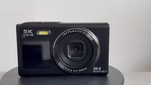 Digital Camera For Photography CCD Selfie Camera Wifi Dual Screen Digital Camera 5K 80MP Webcam Auto Focus 18x Digital Zoom with Built-in Flash for Photography Mini Pocket Camer