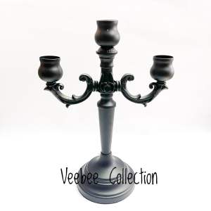 Tempat Lilin Besar Hitam SQ-8/ Standing tempat Lilin/ Wadah Lilin