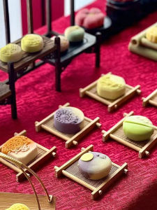 Acrylic Chinese Style Dessert Stand Display Holder Mini Tripod Cake Decoration Universal Festival Decoration Accessories