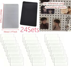8×5cm Rectangle 12~48Set DIY Acrylic Magnet Kit Refrigerator Magnet Home Decoration Custom Photos Postcard Handmade Crafts