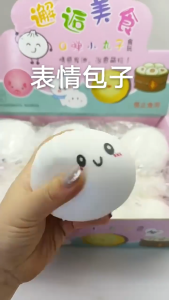 Squishy Bánh Bao Dễ Thương Kèm Xửng Hấp Mini – Đồ Chơi Bóp Mềm Giảm Stress Mới Nhất 2026