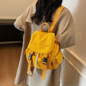 Womens Casual Nylon Backpack Lightweight Travel Large Capacity Mini Bookbag Student Party Small Backpack Commuter Style