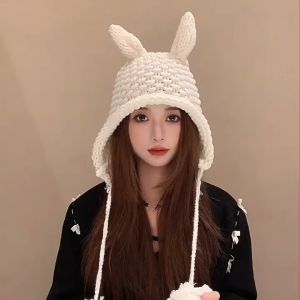 พร้อมส่งจากไทย⚡ หมวกแฟชั่น หมวกไหมพรมกันหนาว หมวกกันหนาว สไตล์เกาหลี หมวกขนสัตว์ หมวกฤดูหนาวที่อบอุ่น