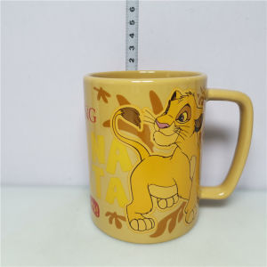 Cốc Thủy Tinh Sứ Cổ Điển Hoạt Hình Vua Sư Tử Cốc Nước Phim Hakuna Matata Cốc Cà Phê Cốc Trà Không Nắp 401-500ml