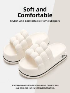 Ultra-Soft Womens Slippers Indoor Outdoor Fashionable Anti-Slip Light Weight Summer Popular Sandals Breathable Linen Upgraded Version