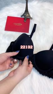 Áo ngực nữ Marguerite nâng vừa có gọng phối ren chân ngực chuẩn an toàn OEKO-TEX từ Corèle Pháp - 22132B