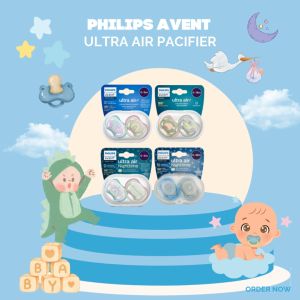 Philips Avent Soother Ultra Air/Nighttime Pacifier (2 Pieces)
