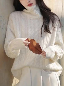 Winter French Style High End Loose Casual Knit Sweater