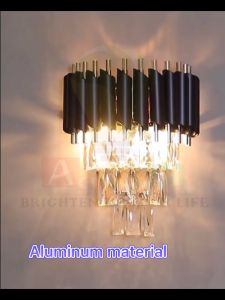 Crystal Wall Lamp Classic & Simple K9 E14 (Living Room Bedroom Beside Lamp Dining Room) Aaron Shop