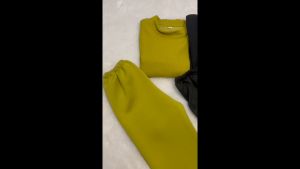 Setelan Baju Dan Celana Panjang Anak Perempuan Bahan Cringcel Kombinasi Knit Buat Usia 1-10 Tahun