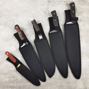1pc Scabbard Knife Cover Black Thickened Oxford Cloth Waterproof Durable Kitchen Knife Storage Bag Chef Knife Protection Case