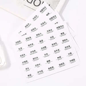 20Pcs Waterproof Cosmetic Bottling Name Stickers Clear Self-Adhesive Travel Organizer Labels