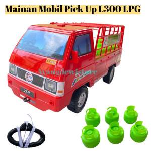TERBARU!!!MURAH (BISA COD) MAINAN MOBIL PICK UP L300 PERTAMINA NON MUSIK FREE TALI