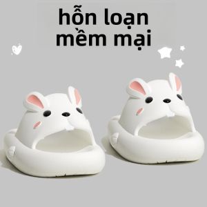 MONLEYTA | Dép EVA chống trượt hình thỏ dễ thương cho nữ Dép EVA mùa hè phong cách trẻ em dùng trong nhà cho bố mẹ và con cái