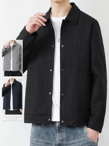 ROMON | Lormen Mens Casual Jacket Windproof Collar Youth Fashion Outerwear Autumn Spring New Style Leisure Workwear Stylish Coat