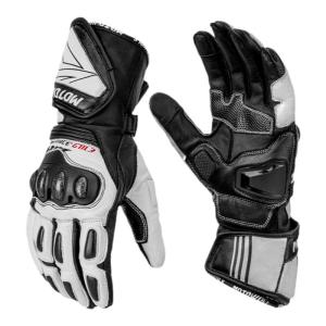 Motowolf | Racing Motorcycle Gloves Carbon Fiber Genuine Leather Protection