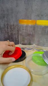 [Combo 12 Hũ] Hũ Nhựa PET 950ml Cổ Rộng 86mm – Kèm Nắp Nhôm Hoặc Nắp Nhựa | Hũ Trong Suốt Cứng Cáp Đựng Thực Phẩm An Toàn