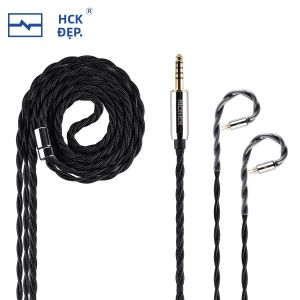 NICEHCK BlackDawn 5N Mạ Bạc OFC Tai Nghe Cáp 2Pin/QDC 4.4mm IEM Dây CHU II ZERO EDX PRO DB2 QUE ZVX Trong Tai Màn Hình