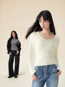 PUNLIEN | Warming Long Sleeve Henley T-shirt