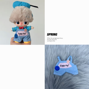 Modern Dimoo Plush Vinyl Donald Duck Clothing Set with Overalls for 10cm Doll Boys And Girls Universal Fashion Playwear