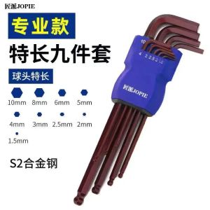 Bộ Vặn Lục Giác Nội Bộ S2 Độ Cứng Cao Bộ Dụng Cụ Lục Giác Búa Chổi Tay Cầm Dài Công Cụ Gia Dụng Bằng Thép Hợp Kim CrV