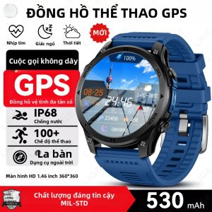 LIGE | Đồng Hồ Thông Minh GPS Dành Cho Nam Với Bản Đồ Ngoại Tuyến IP68 Chống Nước Định Vị Tuyến Đường Theo Thời Gian Thực Theo Dõi Sức Khỏe Theo Dõi Giấc Ngủ Đồng Hồ Thông Minh Quân Sự