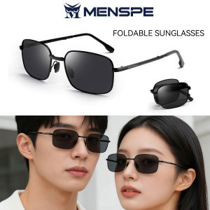 MENSPE Photochromic Sunglasses Foldable Men Women Polarized Chameleon Glasses Driving Goggles Anti-glare Sun Glasses Night Vision Lens UV Protection Chic Retro Sun glasses