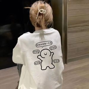 พรางหุ่น Pure ผ้าฝ้าย ฤดูร้อน เสื้อยืดแขนสั้น ลำลอง ลายพิมพ์ตัวอักษร คอกลม เสื้อท่อนบน สําหรับผู้หญิง นักเรียน คู่รัก อินเทรนด์ แฟชั่น