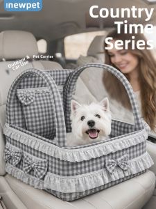 New Pet | Safe Travel Dog Seat for Car Rustic Style Anti-dirt