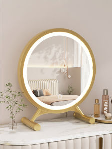 LED Lighted Makeup Mirror for Desktop Large Size