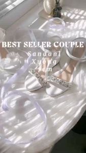 Sandal đế xuồng 5P - 7P - 11P quai ngang 3 bông siêu xinh (NEW ARRIVAL) - SDX07006