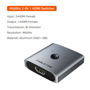 Cabletimes | CABLETIME 3 in 1 HDMI Switcher 4K 60Hz HDMI Splitter for HDTV Xiaomi Mi Box PS5 3 in 1 Output HDMI Switch for Laptop Macbook