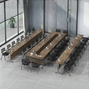 Movable Folding Strip Table With Wheels