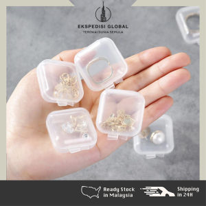 Transparent Jewelry Storage Box Multi-functional Mini Storage Earplug Box Portable Ring Earring Necklace Jewelry Storage Box