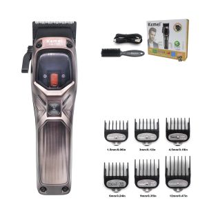 Kemei | Máy Cắt Tóc Chuyên Nghiệp Kemei KM-1726 10000RPM Máy Cạo Điện Cho Nam Lưỡi Dao Carbon Máy Cắt Tóc Quà Tặng Cho Nam
