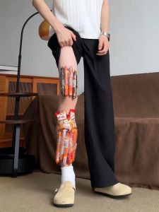 LIUBU | Black Loose-Fit Comfort Trousers