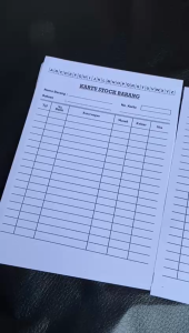 Kartu Stock Obat Kartu Stock Barang Ukuran A5 isi 100 Lembar Ready Stock